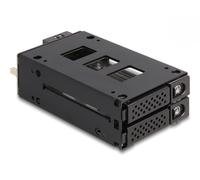 Delock estante móvil de bahía delgada para 2 x 2.5? u.2 nvme ssd