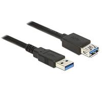 85056 Cable USB A-Hembra,USB A-Macho Dorado 2m Negro Cu DELOCK