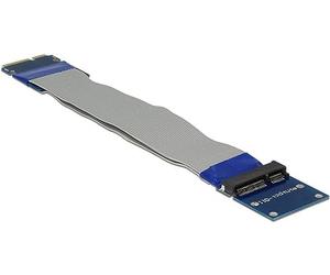 DeLOCK Extensión Mini PCI Express/mSATA Conector > Ranura Elevadora Tarjeta con Cable Flexible 13 cm