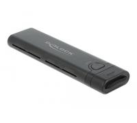 Delock externo usb type-c caja combo para m.2 nvme pcie o sata ssd - s