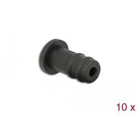 DeLock Protector antipolvo para conector hembra 3,5 mm 60251 10 unidades Negro