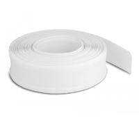 Delock funda trenzada con cierre de gancho y lazo 10 m x 19 mm blanco