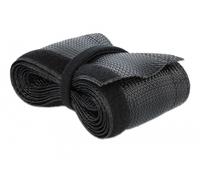 Delock funda trenzada con cierre de gancho y lazo 10 m x 32 mm negro