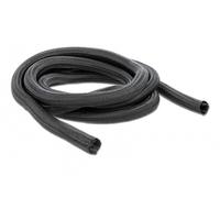 Delock funda trenzada de cierre automático 10 m x 19 mm, color negro