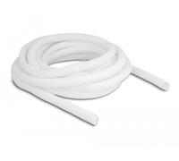 Delock funda trenzada de cierre automático 5 m x 13 mm, color blanco