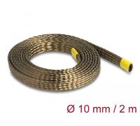 Delock funda trenzada de fibras de basalto 2 m x 10 mm marrón