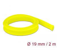 Delock funda trenzada estirable 2 m x 19 mm, color amarillo