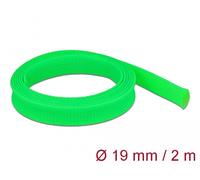 Delock funda trenzada estirable 2 m x 19 mm, color verde