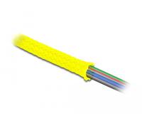 Delock funda trenzada estirable 2 m x 38 mm, color amarillo