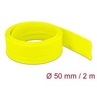 Delock funda trenzada estirable 2 m x 50 mm, color amarillo