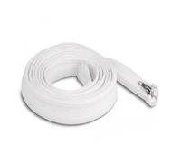 Delock Funda Trenzada Resistente al Calor con Cremallera, 2 m x 20 mm, Color Blanco