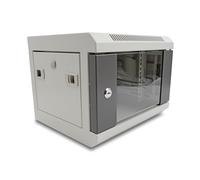 Delock gabinete de red de 10? con puerta de vidrio 4u gris