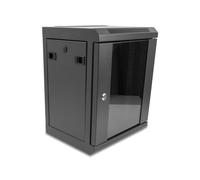 Delock gabinete de red de 10? con puerta de vidrio 8u negro