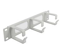 Delock Gestión de Cables 10 Pulgadas con 3 Soportes 1 HE Gris
