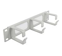 Delock Gestión de Cables 10 Pulgadas con 3 Soportes 1 HE Gris