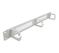 Delock Gestión de Cables de 19 Pulgadas con 3 Soportes 1 HE Gris