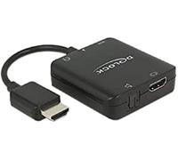 `DELOCK HDMI Adapter A -> A St/Bu +3,5mm Klinke 4K` ACC NUEVO