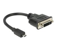 DeLOCK HDMI Adapter Micro D -> DVI(24+1) St/BU Schwarz