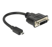 DeLOCK HDMI Adapter Micro D -> DVI(24+1) St/BU Schwarz
