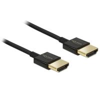 Delock cable HDMI de alta velocidad con Ethernet 4K, 2m, Delgado Alta calidad
