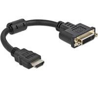 Delock HDMI Male to DVI 24+5 Female Adapter 4K 30Hz 20cm
