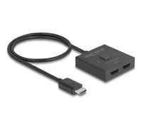 Delock hdmi switch 2 a 1 bidireccional 8k