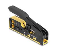 DeLOCK Herramienta de Crimpar 90583 para Conectores 6P/8P RJ45/RJ11 Cat. 5/6/7 con Cuchilla y Pelacables - Crimpadora