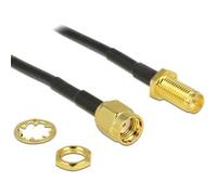 DELOCK HF Adapter RP-SMA -> RP-SMA zum Einbau 200m NUEVO