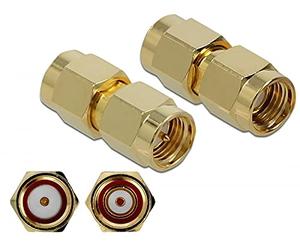 DeLOCK HF Adapter RP-SMA Stecker zu SMA Stecker 10 GHz1 Conector de Cable - Conectores de Cable (1 Unidad)