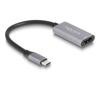 Delock Highspeed - Adattatore video - USB-C maschio a 24 pin a HDMI femmina - 15 cm - Grigio/Nero - supporta 4K 60 Hz (4096 x 2160)