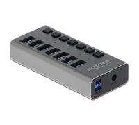 DELOCK 63669 - Concentrador externo SuperSpeed USB con 7 puertos + interruptor