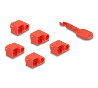 Delock juego de bloqueadores de puertos rj45 para rj45 macho 10 unidad