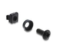 Delock Juego de montaje en rack para 10 y 19, 100 unidades, color negro