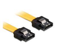 DeLOCK Kabel SATA 6 GB/s Gerade/Gerade Metall 70 cm, Gelb 70cm Amarillo