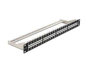 DeLOCK Keystone 19Z - Panel de Conexiones (48 Puertos, 1 U, con Carril)