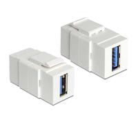 Delock Keystone Módulo PC [Toma USB 3.0 A > Toma USB 3.0 A]