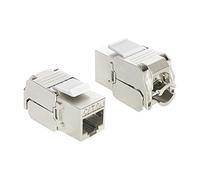 Delock Keystone RJ45 - Juego de Conectores RJ45 a LSA, sin Herramientas