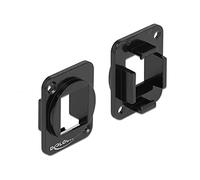 Delock Keystone - Soporte de 1 Puerto para Conector Tipo D (Metal)