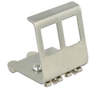 DeLock Keystone - Soporte de Metal con 2 Puertos para Carril