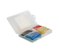 DeLOCK Kit de Gestión de Cables 86278, Bandeja de Cables de PVC, 50 Piezas en Colores Negro, Azul, Verde, Rojo, Amarillo