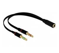 DELOCK Klinkenadapter 3,5mm -> 2x 3,5mm Bu/St 0.20 NUEVO