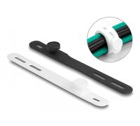 Delock lazo suave flexible reutilizable set de 10 piezas negro/blanco