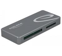 Delock lector de tarjetas para tarjetas de memoria cfast y sd + concen