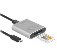Delock Lector de Tarjetas USB Type-C™ en Carcasa de Aluminio para Tarjetas de Memoria CFexpress