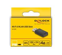 Delock llave usb wlan wi-fi 6 dual band ax1800 (1201 + 574 mbps)