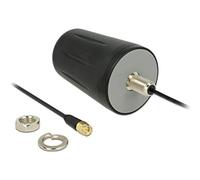 DELOCK Lora Antena 868 MHz SMA Conector 0 dBi omnidireccional (RG-174, 3 m) para Montaje en Techo Exterior, Color Negro