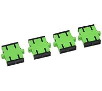 DeLock LWL - Conector SC Simplex (Hembra a Hembra, 4 Unidades), Color Verde