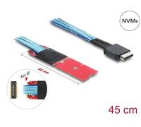 Adaptador Delock M.2 Key M a OCuLink SFF-8611 de 45 cm