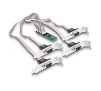 DELOCK M.2 Tarjeta A 4 X SERIELL RS-232 DB9