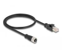 Delock m12 cable adaptador con codificación d de 4 entradas a rj45 ma